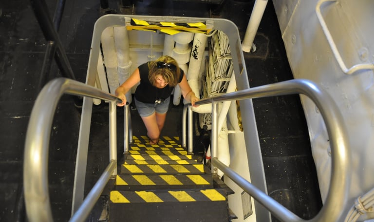 The USS Midway, a retired aircraft carrier, San Diego, California