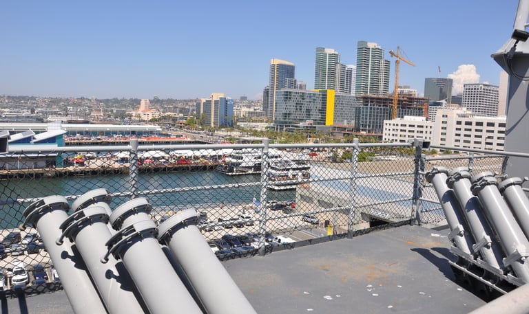 The USS Midway, a retired aircraft carrier, San Diego, California