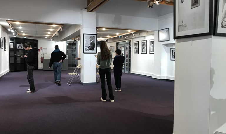 photo taken from the gallery on the photo exhibition