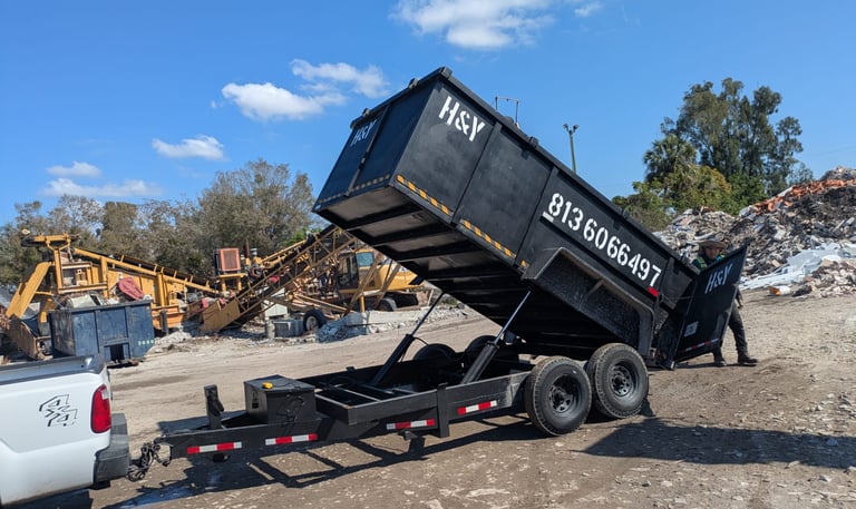 Dumpster Trailer Rental and junk removal