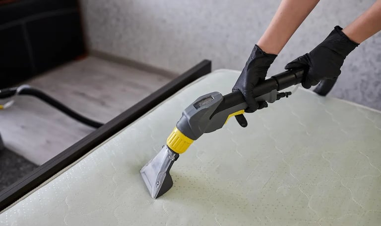 Nettoyage matelas avec shampouineuse à domicile