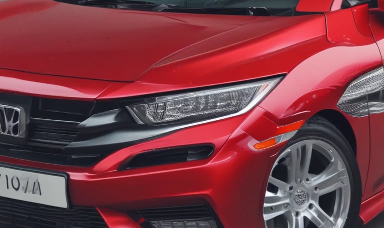 A car at a wash station covered in colorful soap suds, creating a vibrant and artistic pattern on its surface. The car's bodywork reflects a range of colors under the station's lights, and the ground is covered with swirling soap in various hues.
