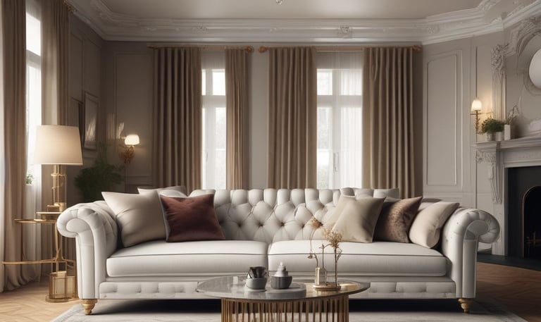 A car is covered in thick white foam, indicating it is being washed. The foam is spread over the entire surface, including the windows and wheels. The scene takes place outdoors with some greenery and buildings visible in the background.