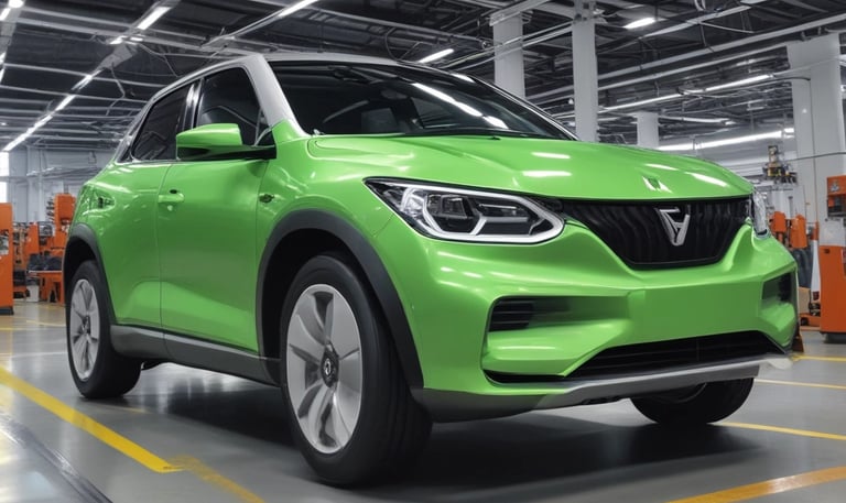 An inspiring image of a smart city with renewable energy sources.