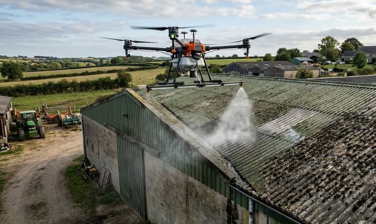 demoussage toiture batiment agricole