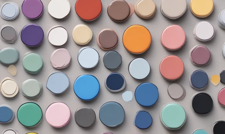 Assorted cosmetic and skincare items are organized neatly in a container. Various bottles, tubes, brushes, and other beauty tools like a curling iron are visible.