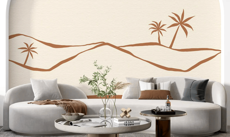 Papier peint original créé par Studio Kaktus pour la marque Le Papier Peint Français. 