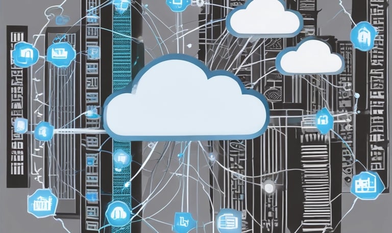 A detailed network topology diagram showcasing secure connections across multiple data centers.