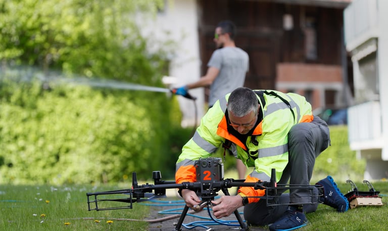 Swiss Drone Services cleaning equipment