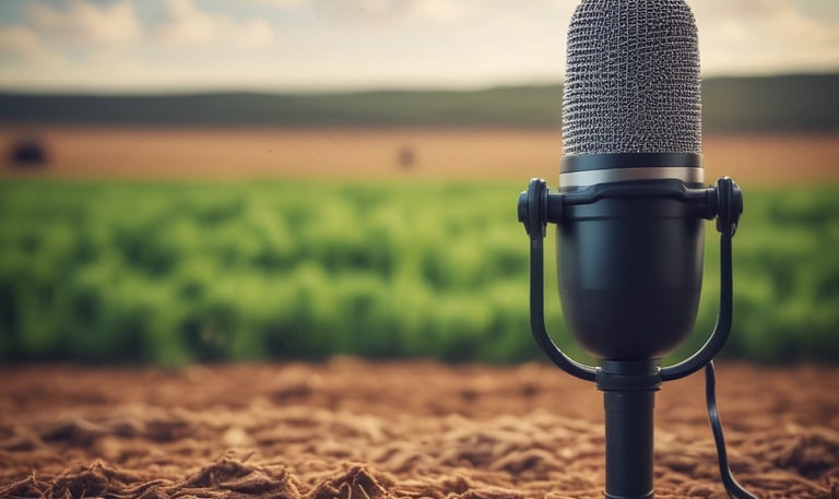 A scenic view of the farm during an agrotour event.