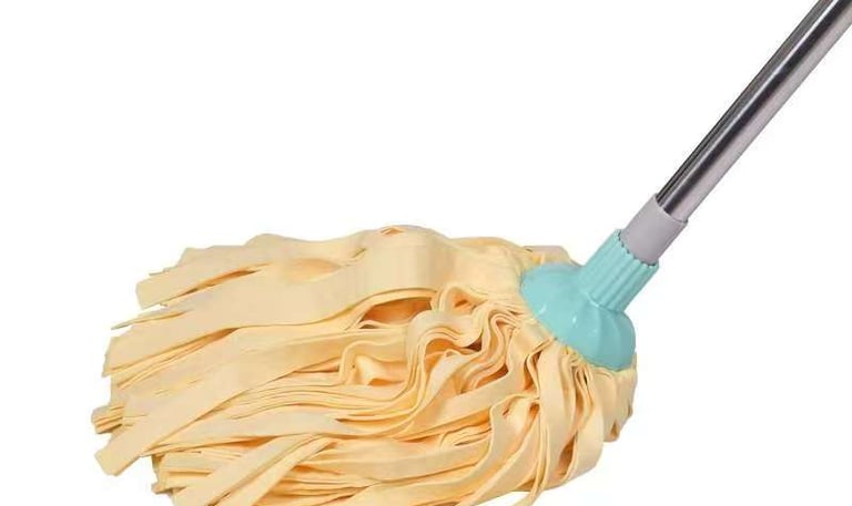 a mop with a mop and a mop