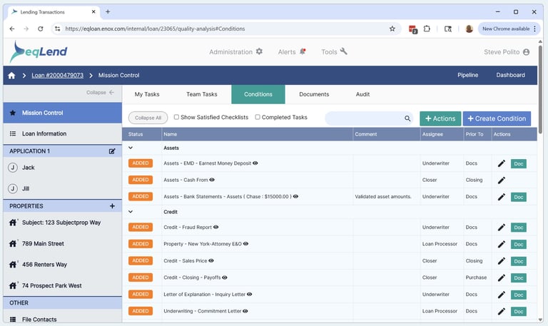 Automated Underwriting in the eqLend Portal