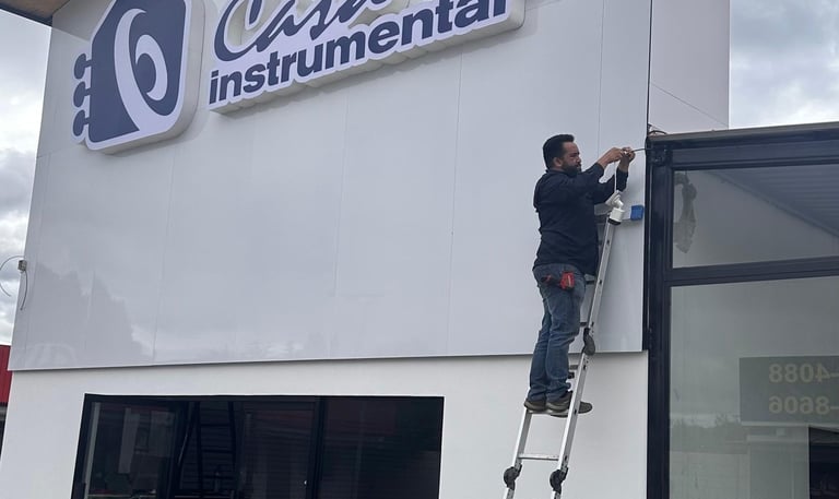 instalación de cámaras de eguridad casa instrumental chimaltenango
