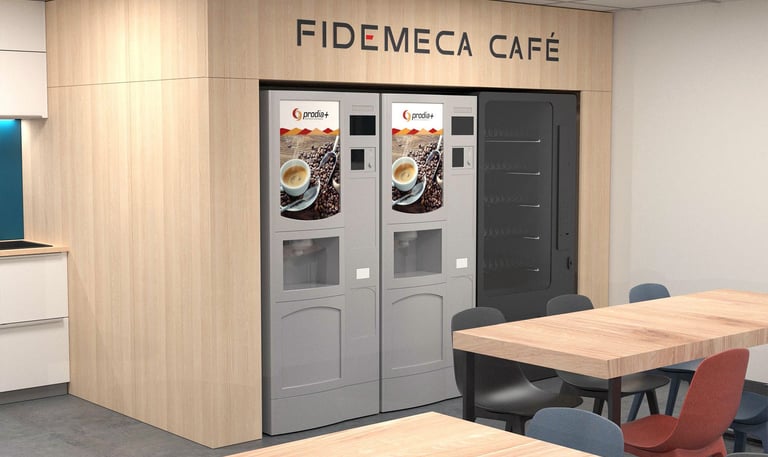 fidemeca espace café sur mesure sur base de machine type selecta