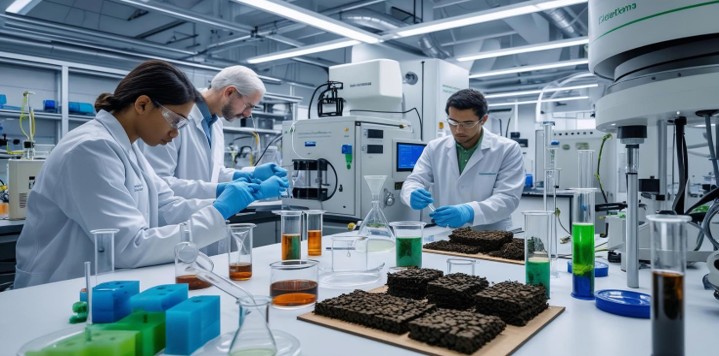 AI generated image of laboratory research 