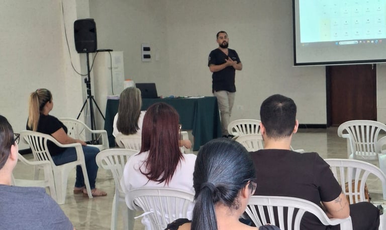 Ariéu Azevedo Moraes em palestra