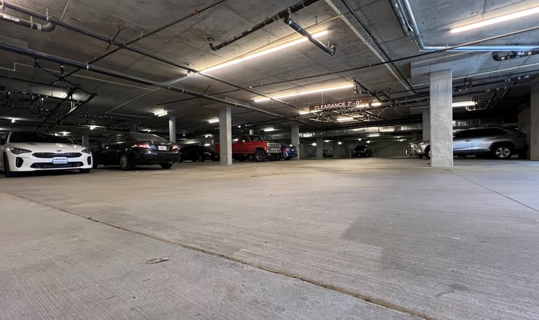 luxury apartment garage