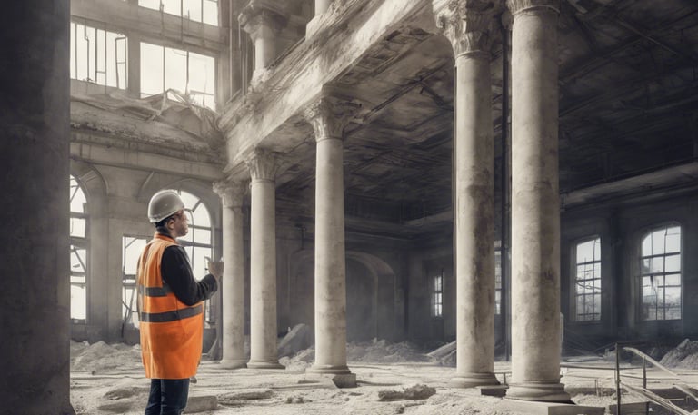 architectural photography of gray building