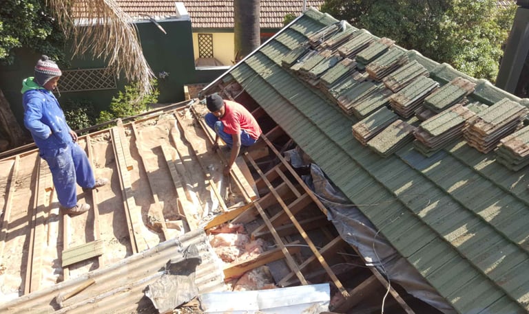 Roof pitch alignment for seamless water run off, Blairgowrie