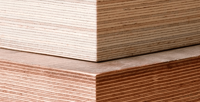 Compressed laminated wood in sheets