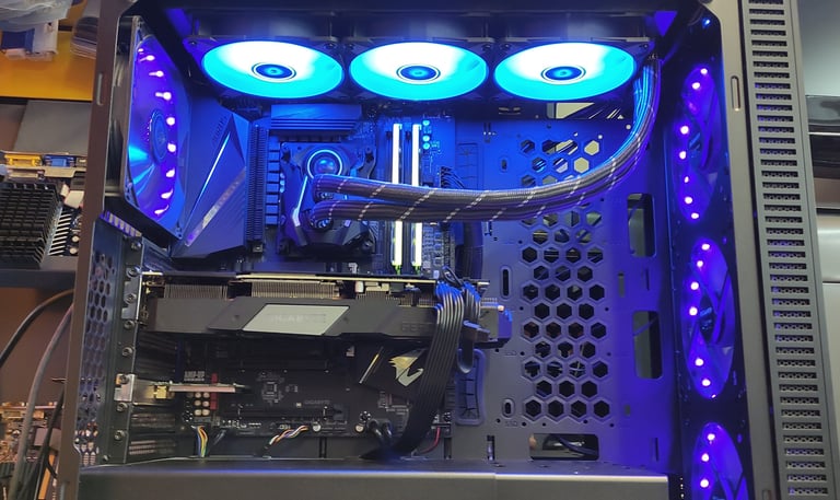 leds azules ordenador