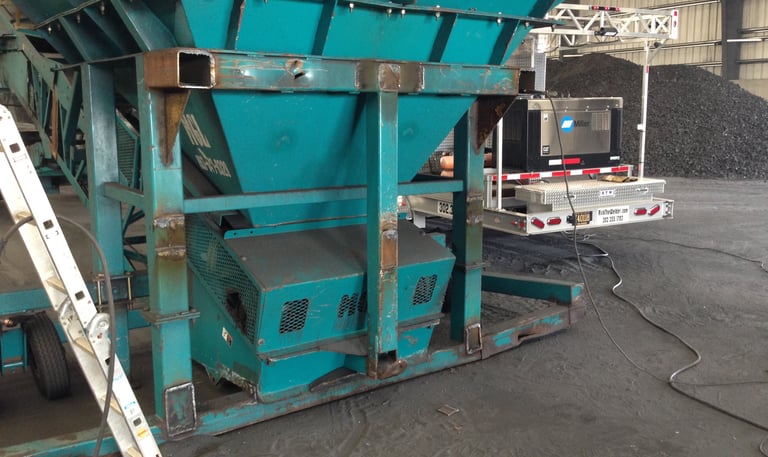 hopper feeder and conveyor alterations