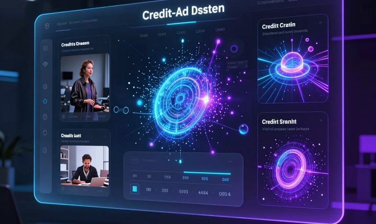 A sleek dark-themed interface showing a text input box with a glowing cursor ready for typing.