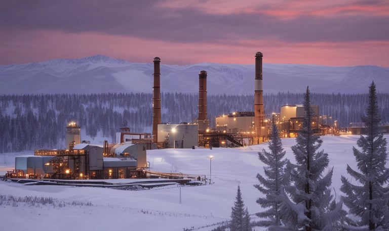 Technicians refurbishing semi-new refrigeration equipment in an industrial setting.