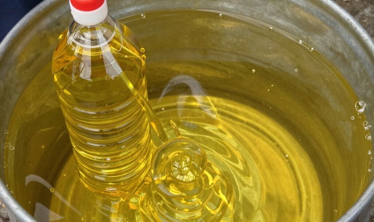 A technician applying halal lubricant to machinery in a clean food processing facility.