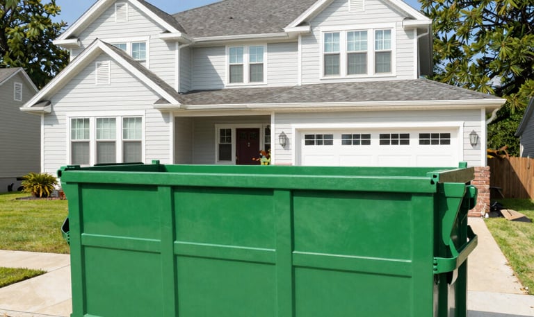 Before and after images of a Texas yard transformed by Limpiatex’s thorough cleanup service.