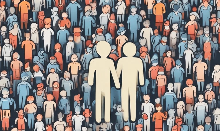 An open old photo album with black and white pictures and a warm light shining on it.