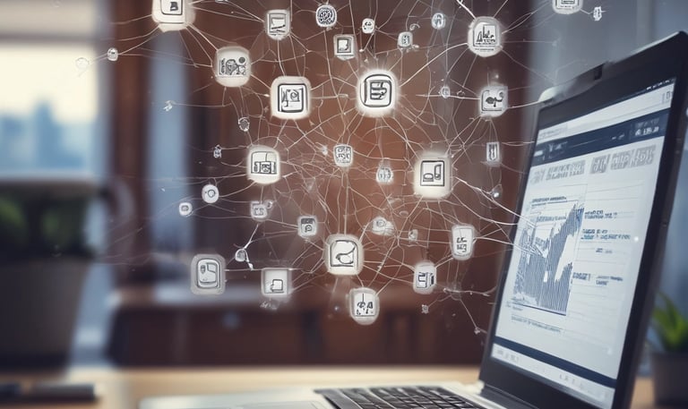 A glowing headset symbol representing round-the-clock AI customer support.