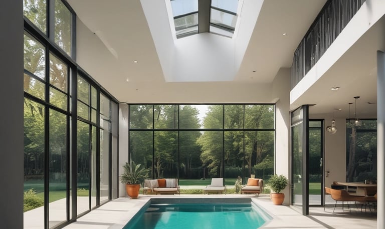 Image showing a stylish commercial space renovation with bright lighting and clean design.