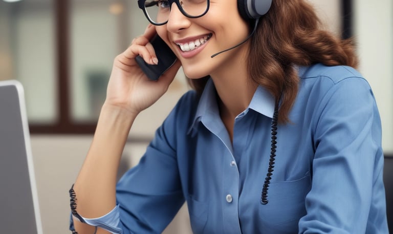 A team of professionals reviewing client accounts in an office environment