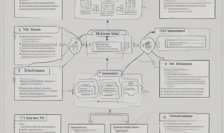 A team collaborating around a large screen displaying data integration workflows.
