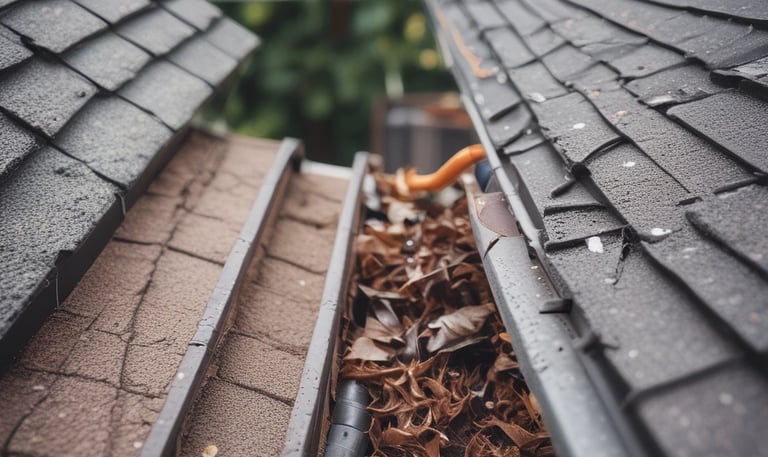 Technician installing insulation material in an attic space with visible wooden beams.