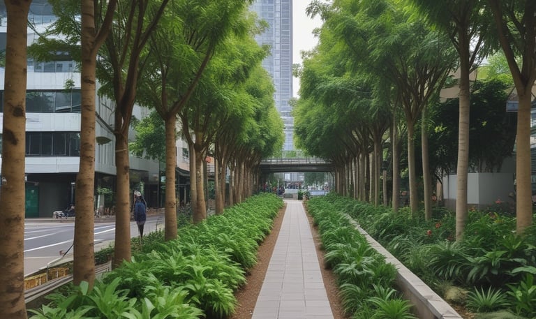 Construction workers assembling steel framework on a bright sunny day.