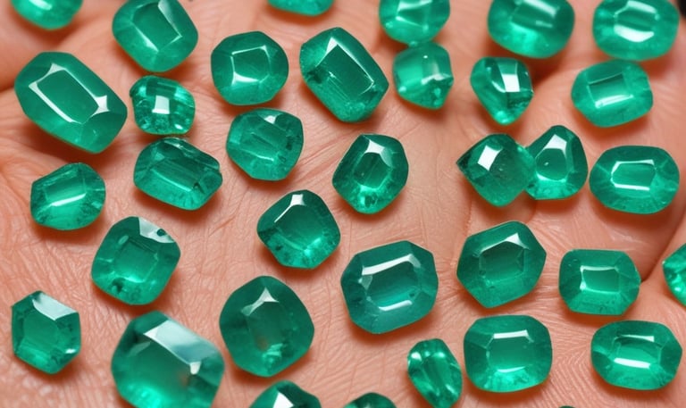 Shining polished rubies with rich red hues displayed on a dark velvet cloth.