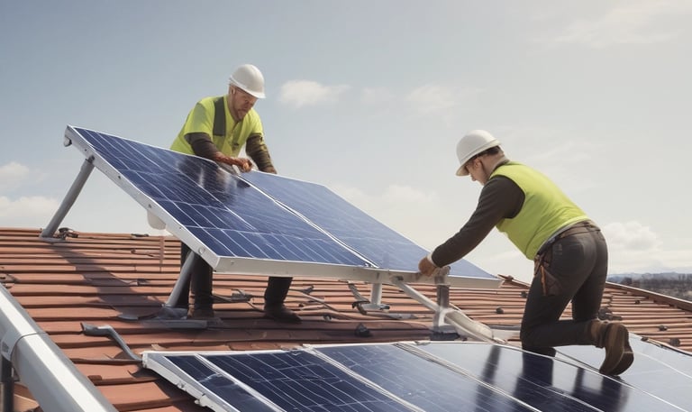 A happy real estate agent handing keys to a smiling new homeowner in front of a charming house.