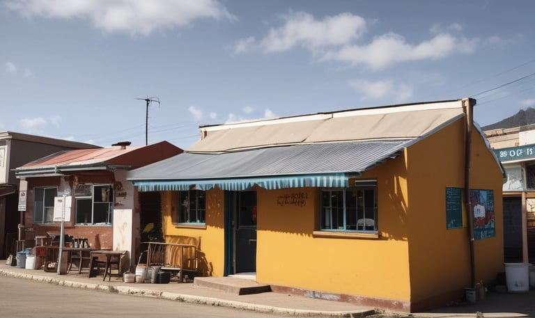 An inclusive infrastructure project in progress with local contractors.