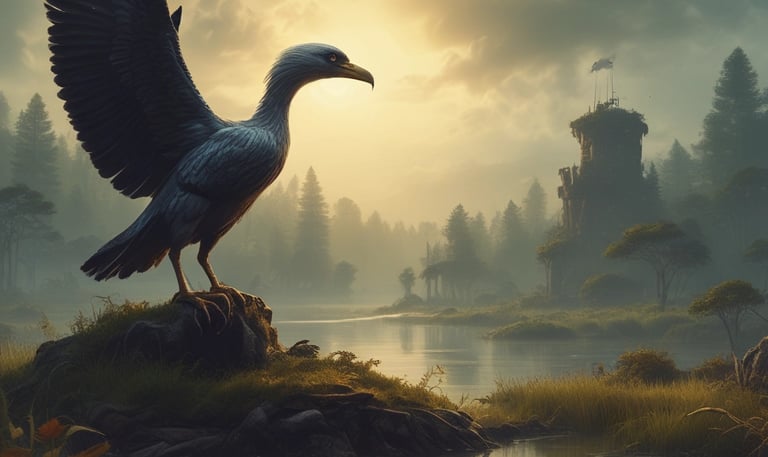 A vibrant animation studio workspace with colorful sketches and digital screens.