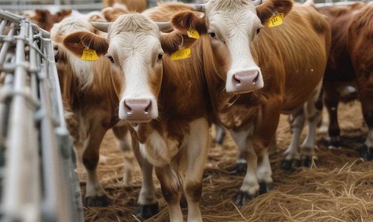 A small business owner smiling while sharing product links on a smartphone, surrounded by satisfied customers.