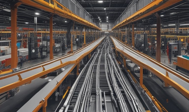 Photo of a Covenant Corp team installing equipment inside a Walmart store.