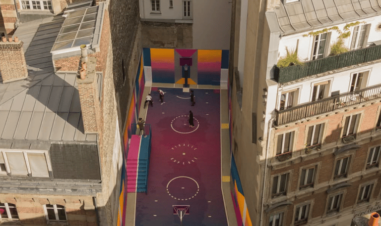 Pigalle Duperré basketball court - Paris - bball in the sky inspiration