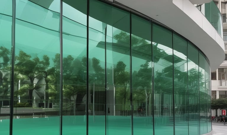 Close-up of white PVC windows newly installed on a residential building.