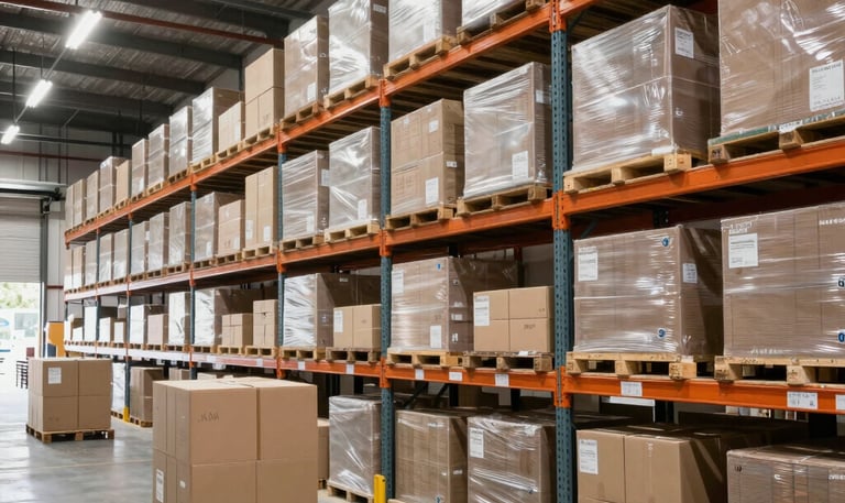 A team collaborating around a logistics planning table with charts and laptops.
