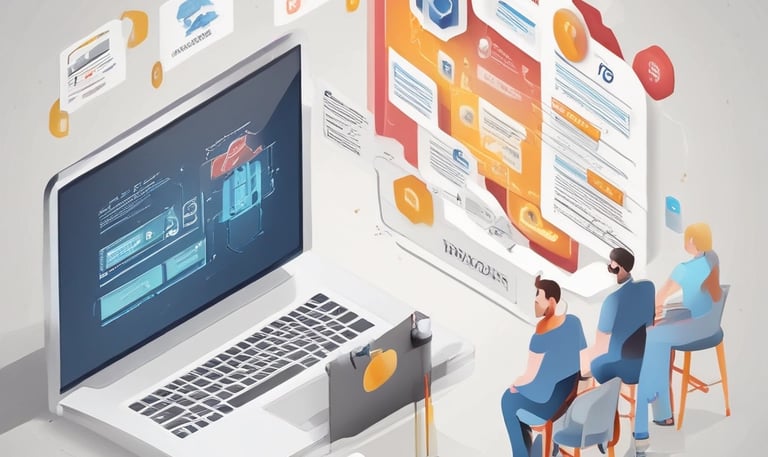 A focused team reviewing data protection policies in a modern office.