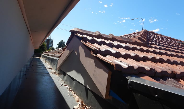 Structural roof repairs conducted ion Perth property.