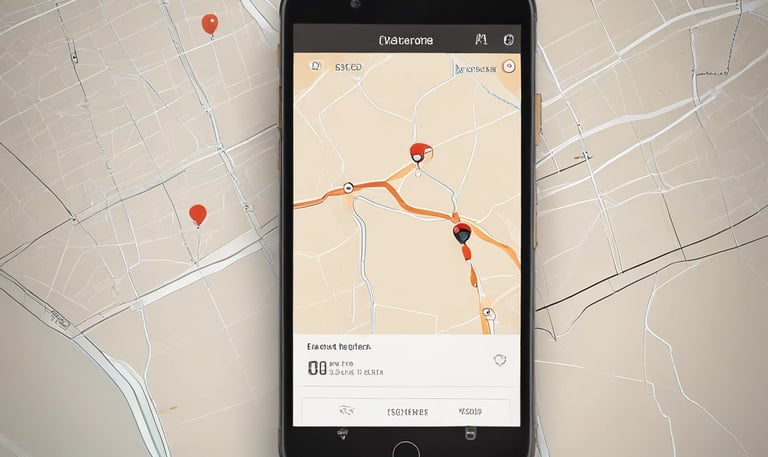 A smartphone screen showing the Araline Logistics parcel tracking interface with live location updates.