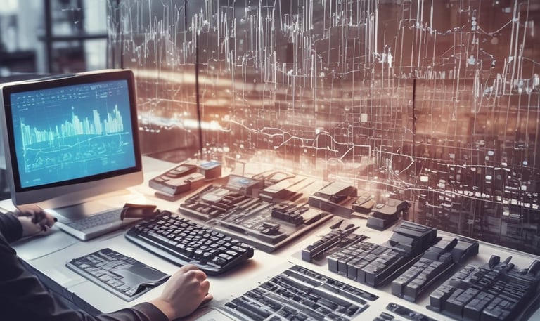 Colorful marketing materials and digital ads displayed on various devices.